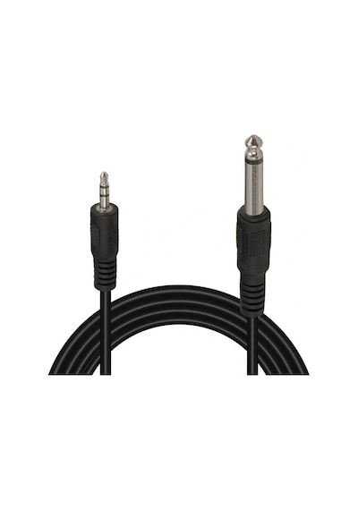 Powermaster Pm-15917 Siyah 6.3 Mm Gitar To 3.5 Mm Stereo Ara Kablo 1.4 Metre