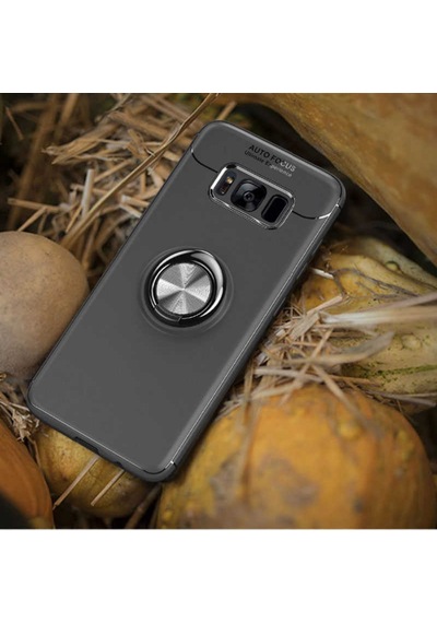 Samsung Uyumlu Galaxy S8 Plus Kılıf Yüzüklü Magnetli Ravel Case