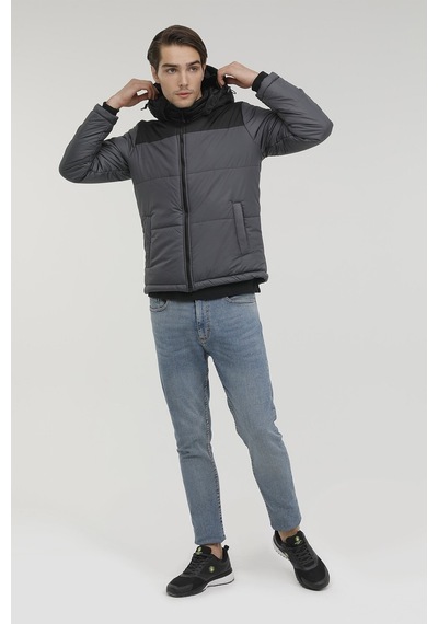 M-arny Coat 2pr Gri Erkek Kısa Mont Gri