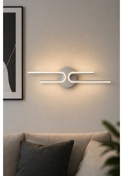 Mino Modern Led Duvar Apliği Günışığı Gri