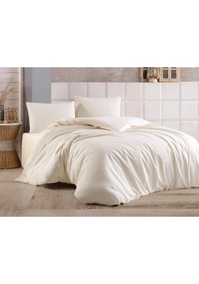 Çeyiz Diyarı Almond Çift Kişilik Nevresim Takımı Krem