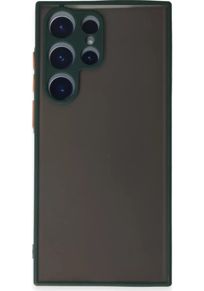 Newface Samsung Galaxy S22 Ultra Kılıf Montreal Silikon Kapak - Yeşil
