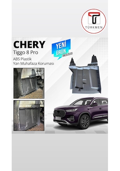Türkmen Chery Tiggo 8 Pro Sol Teker Boşluğu Plastik Koruma Kapağı