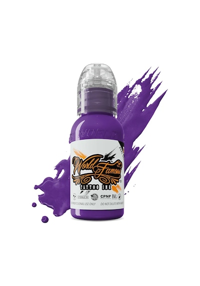 World Famous Ink Deep Amethyst Koyu Mor Dövme Boyası 1oz - 30ml