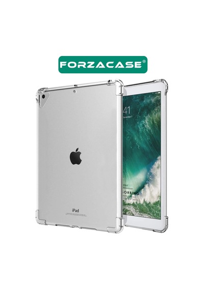 Forzacase Apple Uyumlu iPad 9.7 İnch 6.nesil 2018 İle Anti Shock Silikon Kılıf Şeffaf - Fc014 Silikon
