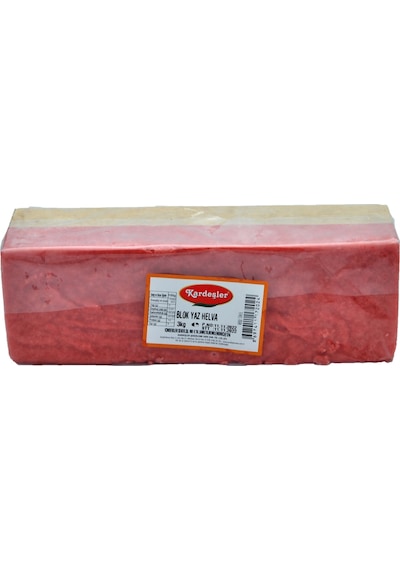 Kardeşler Kırmızı Yaz Helvası Blok 3 KG