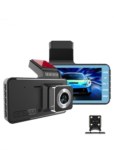 V2 4k Ultra Hd Araç İçi Kamera Ön+arka Kamera Türkçe Menü