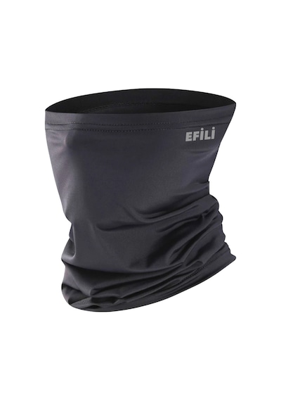 Efili Motosiklet Bisiklet Kayak Boyunluk Bandana Dikişsiz Termal Soğuk Siyah