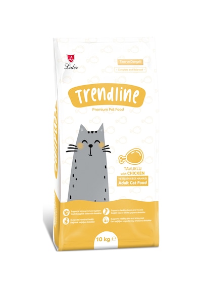 Trendline Tavuklu Yetişkin Kedi Maması 10 KG