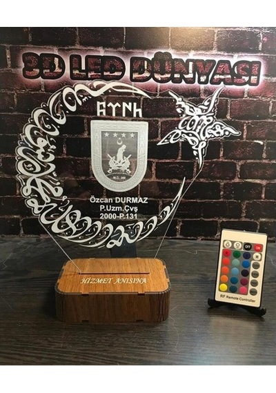 Hediye Pöh Ay Yıldız Tsk Türk Bayrağı 16 Renkli Kumandalı