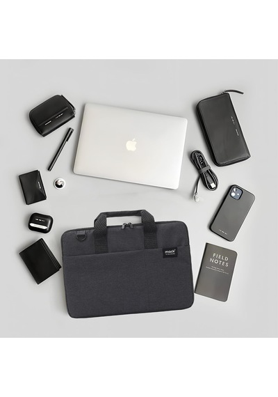 Cityfit Mcc-703 Laptop Çantası, Erkekler Ve Kadınlar İçin Profesyonel Bilgisayar Çantası, 15.6 İnç Notebook Çantası, Evrak Çantası, Siyah