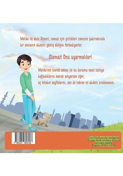 İlk Abdest Kitabım Cırt Cırt Çıkartmalı - İç Sayfa Kuşe Karto...