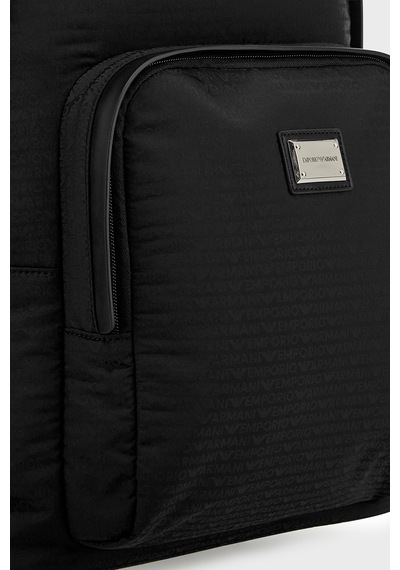 Emporio Armani Ayarlanabilir Omuz Askılı Sırt Çantası Erkek Sırt Çantası Em006563 Af28660 Uc001 Siyah