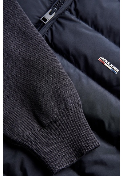 Jack & Jones Erkek Jprblugarry Kolları Örme Dik Yaka Ceket Mont 12303513 Lacivert