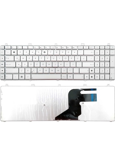 Asus N55, N55e, N55s Serisi Notebook Klavyesi Gümüş Gri Tr