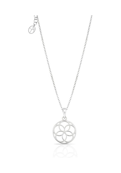 Oya Silver Gümüş Yaşam Çiçeği Kolye 2.2x1.4cm Oyot391