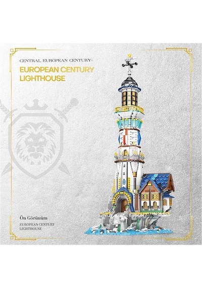 Reobrix 66028 Deniz Feneri Yaratıcı Yapı Blok Seti Building Blocks European Century:lighthouse - 2966 Parça