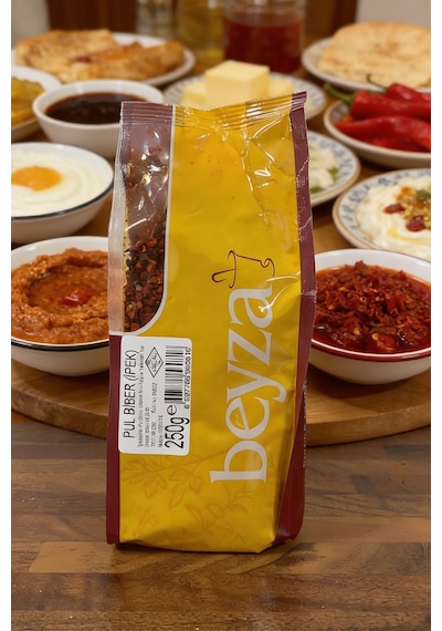 Yedibeyza Kırmızı Pul Biber 250 Gr Aromatik İri Taneli Baharat Yemek Sos Ve Mezeler İçin