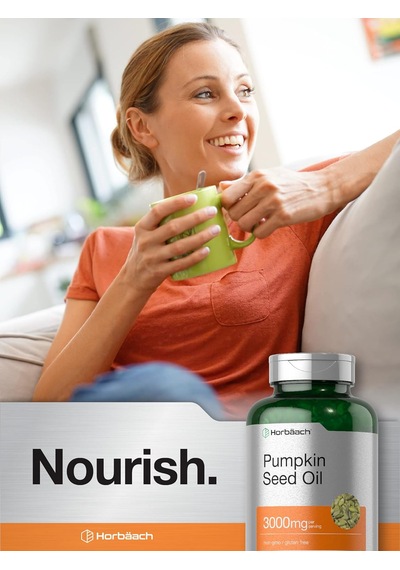 Horbäach Pumpkin Seed Oil 3000mg 120 Softgel Aromasız