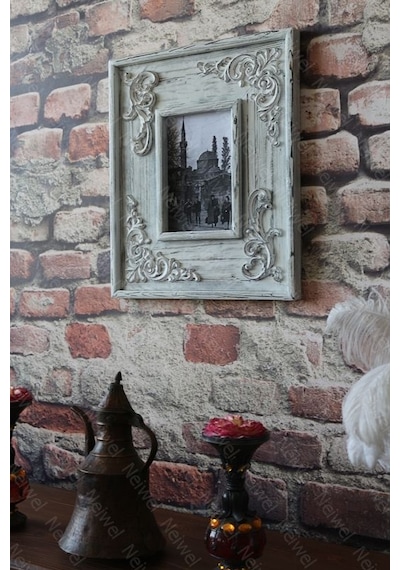 Neiwel Vintage Diva Resim Ve Ayna Çerçevesi Beyaz