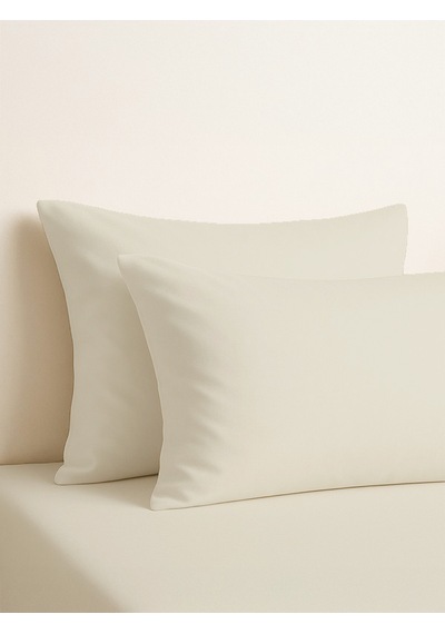 Purecomfort %100 Doğal Pamuk 2'li Yastık Kılıfı Seti Toz Pembe Taş