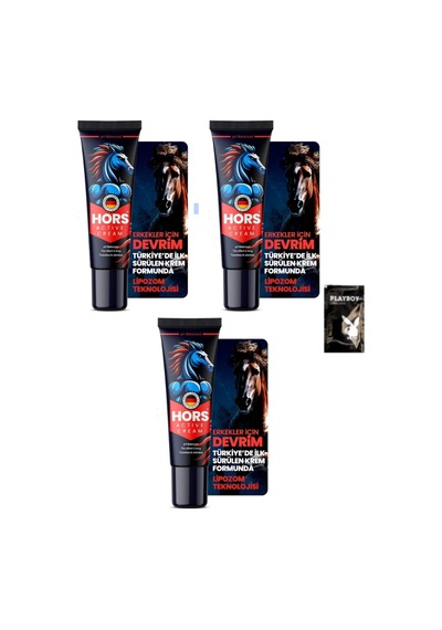 Hors Active Cream Gecikme Ve Sertleşme P.enis Kremi 50ml 3 Adet + 1 Adet Jel