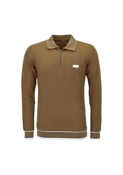 Dynamo Erkek Spor Mevsimlik Polo Yaka Sweatshirt Bgl-st03932 Vizon
