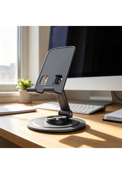 Go Des Gd-hd371 Ayarlanabilir Katlanabilir 360 Derece Dönebilen Telefon Ve Tablet Standı Gri