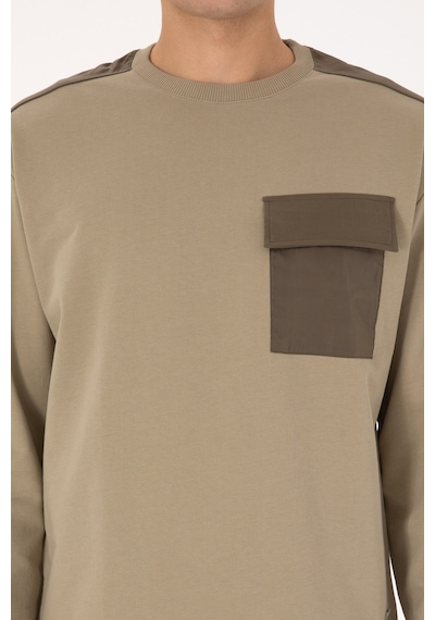 U.s. Polo Assn. Erkek Açık Haki Sweatshirt 50316401-vr183 Acık Hakı