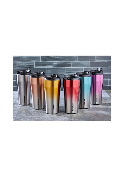 Ckr-2049 400ml.çelik Mug Termos Bardak Çift Renk Altın
