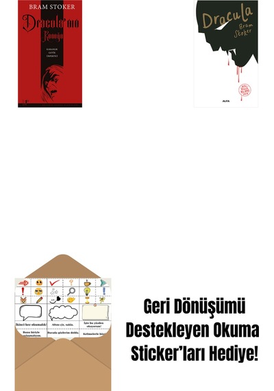 Dracula Nın Konuğu + Dracula + Okuma Sticker'ları