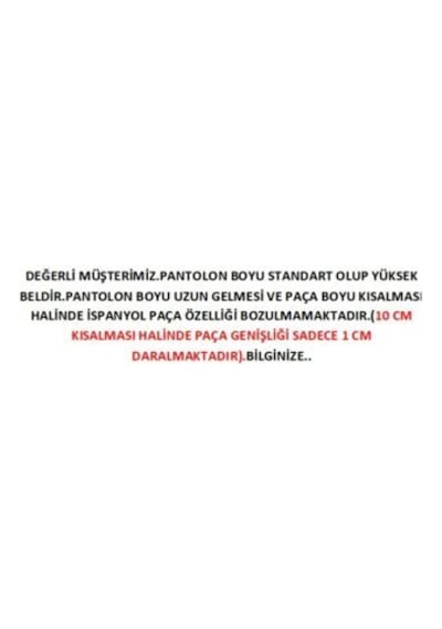 Lavajeans Kadın Ispanyol Paça Yüksekbel Likrali Jeans Mavi