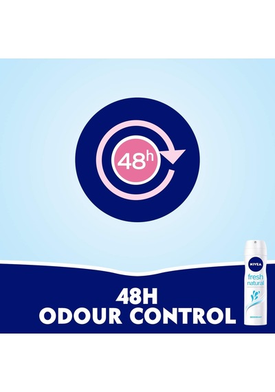 Kadın Fresh Natural Sprey Deodorant 200ml, Antiperspirant, Avantajlı Boy