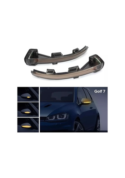 Golf 7 ve 7.5 için Kayar Ayna Sinyal Led 2013 - 2020