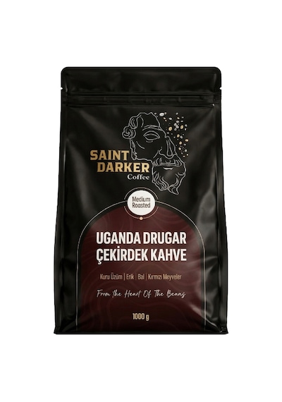 Saint Darker Uganda Drugar Single Origin Çekirdek Kahve 1000 Gr