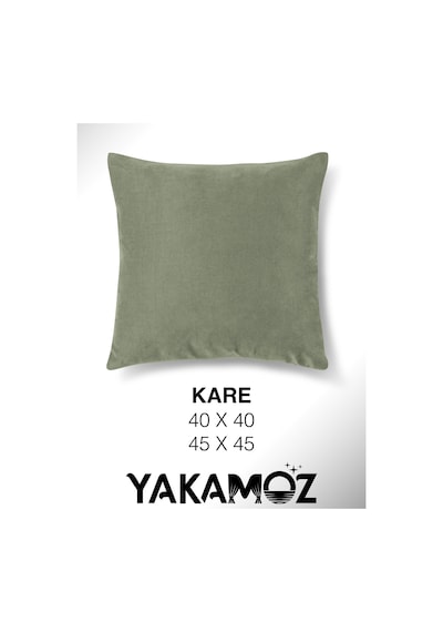 Br Yakamoz Çağla Yeşili Kırlent , Yastık Kılıfı Kadife Görünümlü Velvet Touch Serisi Çağla Yeşili