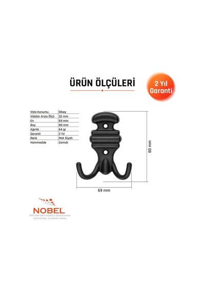 Kemerli Askı, Metal Vestiyer Askısı, Matsiyah, Duvar Ve Dolap Askılığı 5'li Set Vidalı Matsi Yah