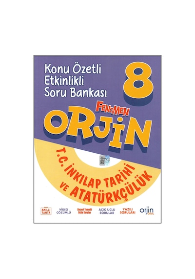 Orjin Okul 8. Sınıf İnkılap Tarihi Konu Özetli Etkinlikli Soru Bankası
