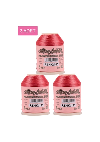 3 Adet Altınbaşak Oya Ve Dantel İpi 20 Gr - Royaleks - No: 145