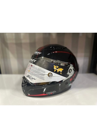 Sway Sw 850  Motosiklet Kaskı Black/red
