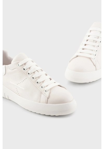 Emporio Armani  Bayan Ayakkabı X3X187 XN850 M696 BEYAZ-GÜMÜŞ Gümüş