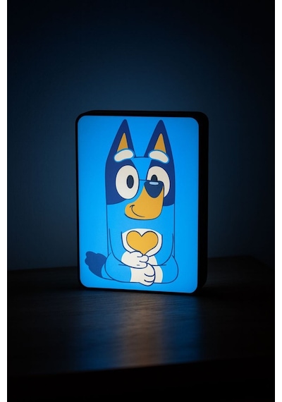 Bluey Tasarımlı Dekoratif Gece Lambası Çok Renkli