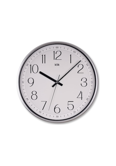 Klik Slim Gümüş2 Duvar Saati Gümüş