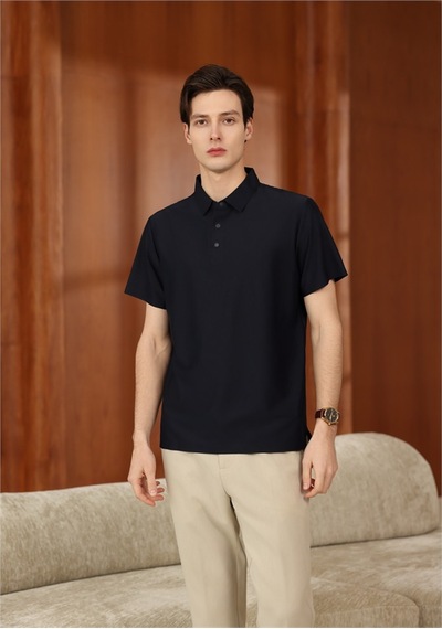 New Performance Premium Polo T-shirt 82% Nylon 18% Spandex Lacivert