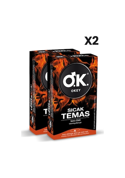 Okey Sıcak Temas Prezervatif 10'lu X2 Adet