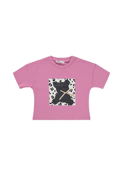 Civil Girls Leopar Ayıcık Desenli 2-5 Yaş Takım - Pembe Soft Pembe