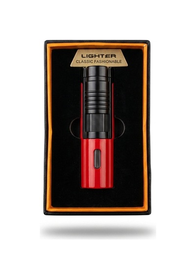 Premium Exclusive Lüks Seri Puro Metal Gövdeli Rüzgar Geçirmez Puro Çakmağı-özel Çakmak Kutusu