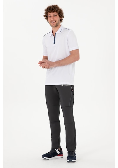 U.S. Polo Assn. Erkek Regular Fit Polo Yaka Beyaz Tişört 50299560-VR013