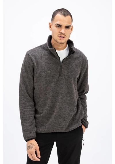 Exuma 2112125-065 Melanj Half Zip Polar M Erkek Polar Siyah
