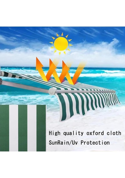 Bu Çıkarılabilir Güneş Tentesi İçin Yedek Güneşlik, 16 X 10 Ayak, Bahçe Çadırı İçin Polyester Üst Örtü, Veranda İçin Geri Çekilebilir Tente, İmparatorluk Örtüsü Diğer